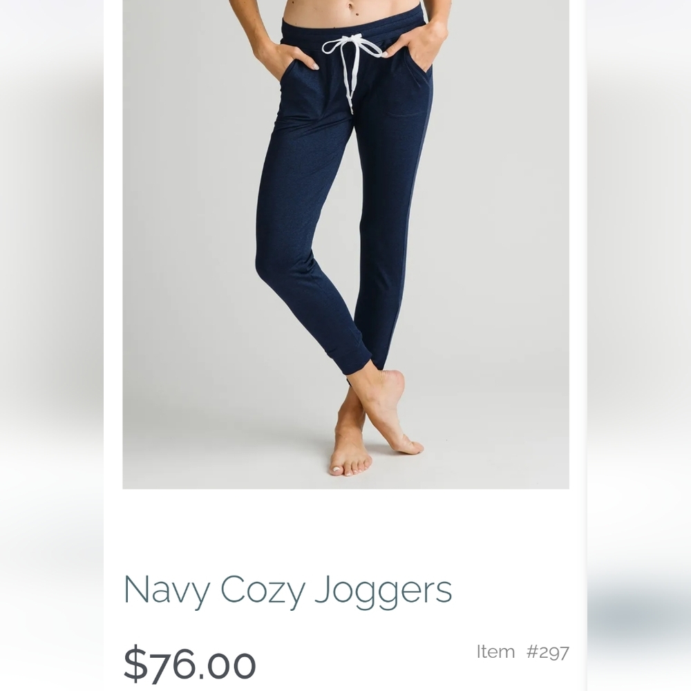 Zyia Navy Cozy Jogger